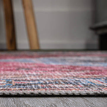 Alacati Ogee Medallion Washable Area Rug